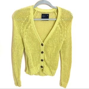 AMERICAN EAGLE  button down open knit sweater